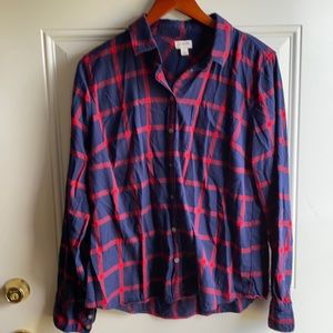 J. Crew button down flannel shirt